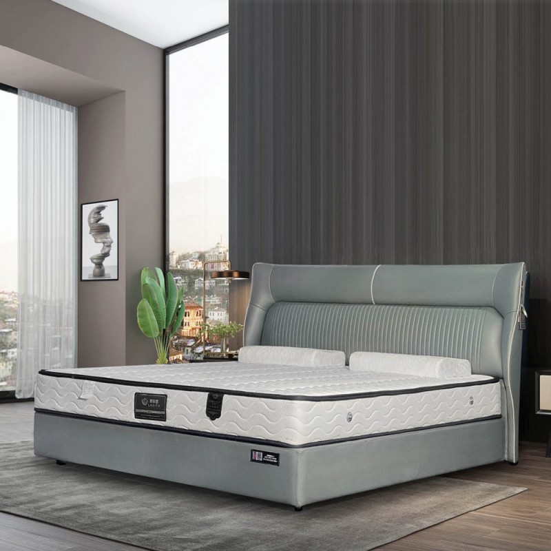 软包靠背床2116# 时尚个性双人床2115# 朗斯图极简软床2113# 意式极简