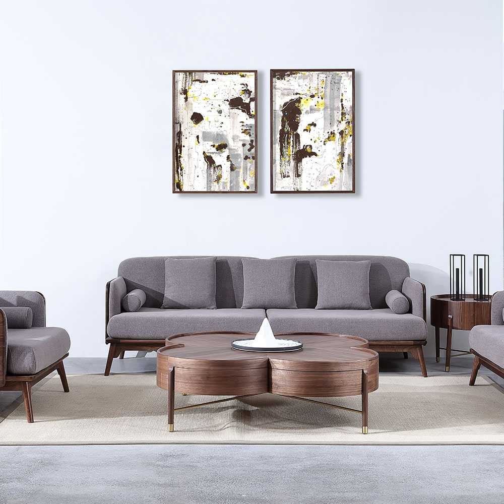 世尚雅轩和系列潮流实木家具客厅实木沙发组合4
