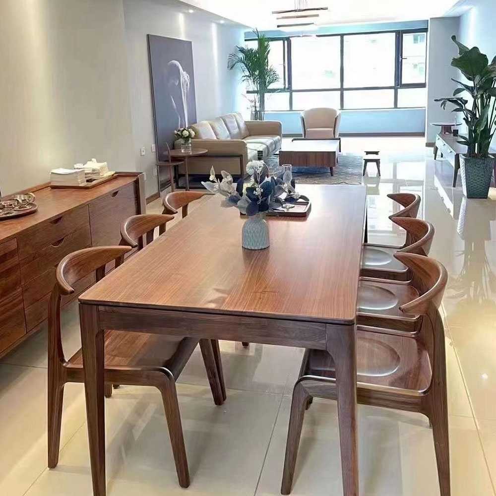 世尚雅轩钰系列潮流实木家具餐厅餐桌椅H9210餐桌H9232餐边柜H5216B餐椅