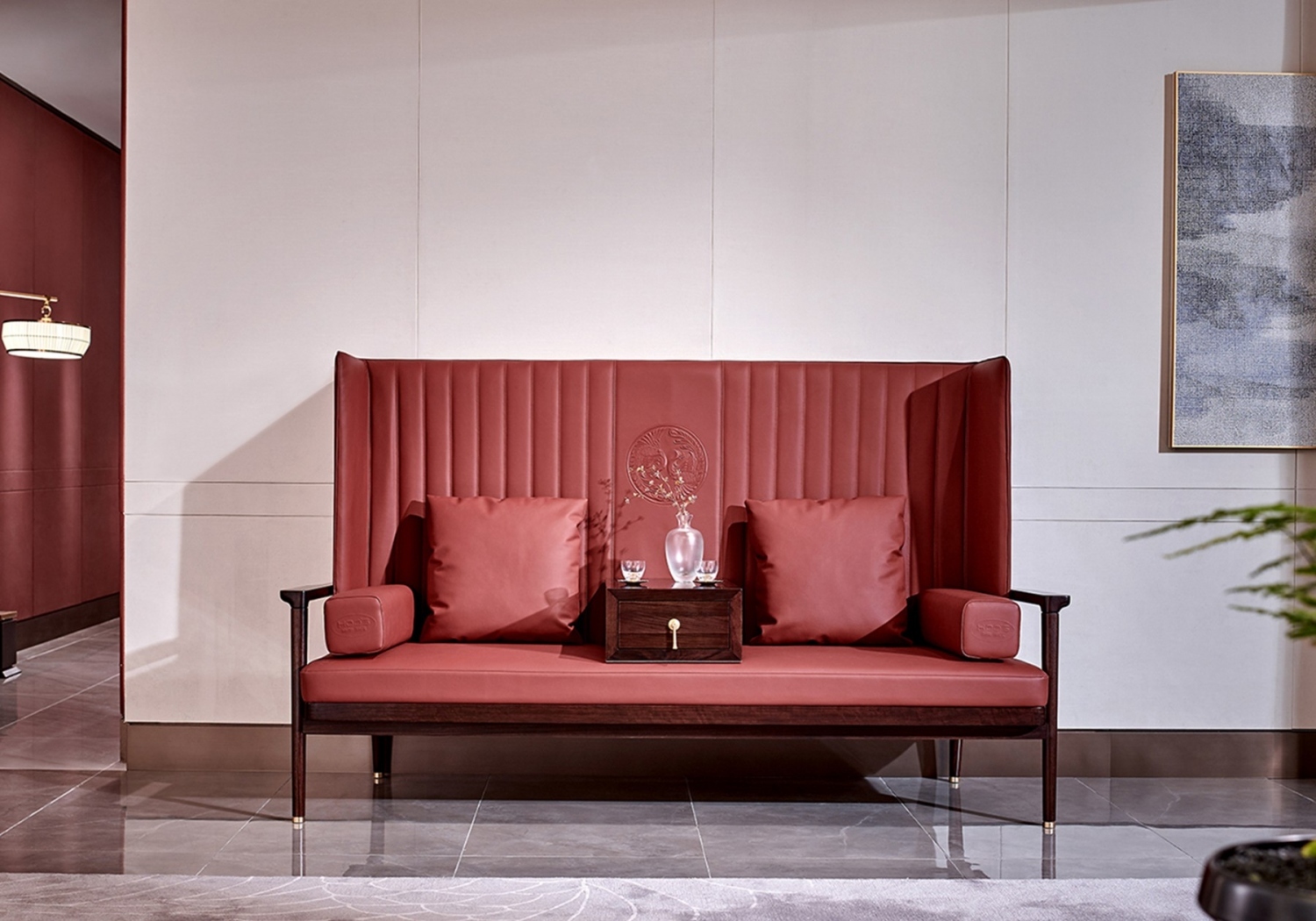 南洋胡氏鸿运系列新中式家具客厅沙发组合2003nyhs-52760