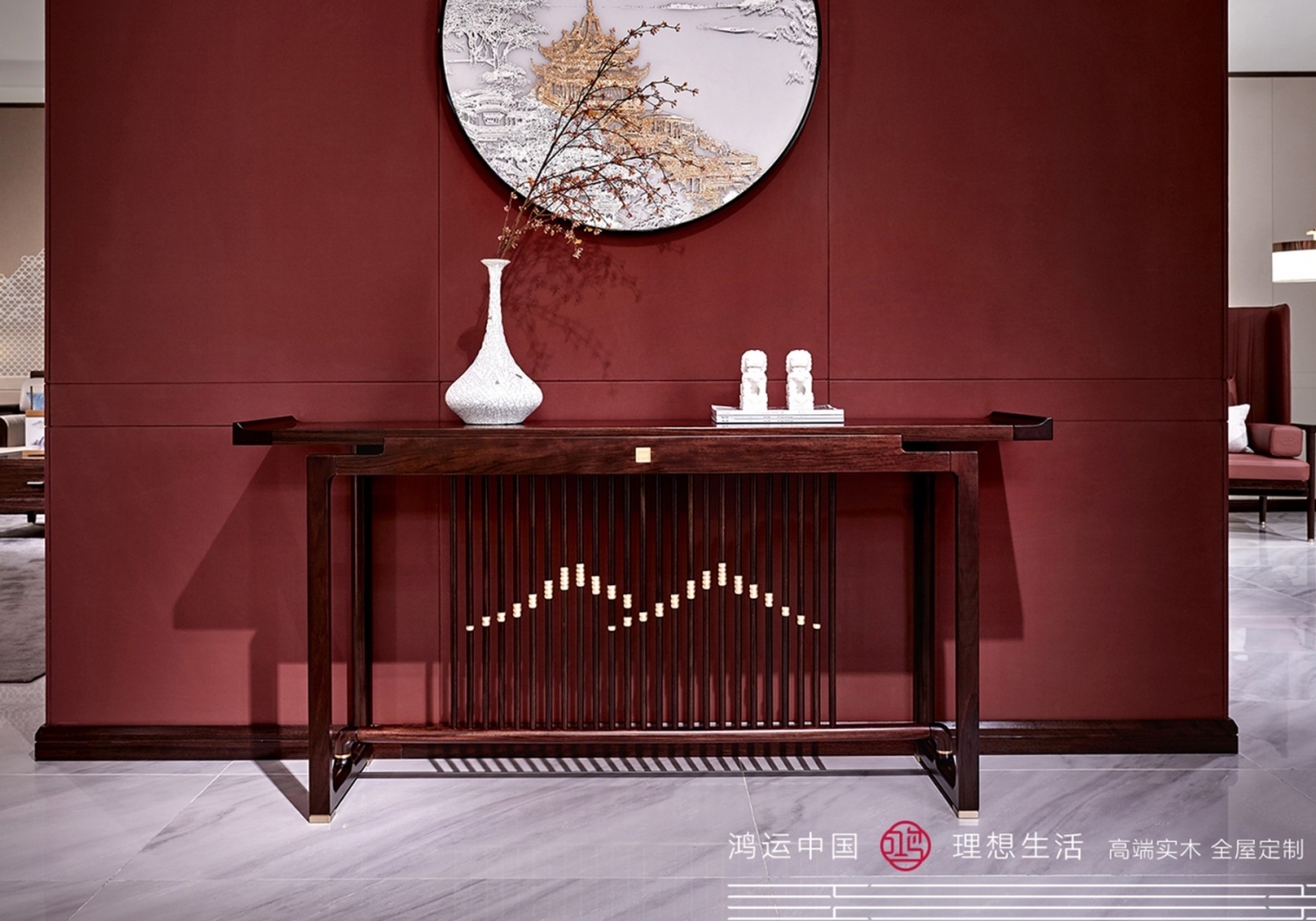 南洋胡氏鸿运系列新中式家具门厅玄关柜2003nyhs-51761