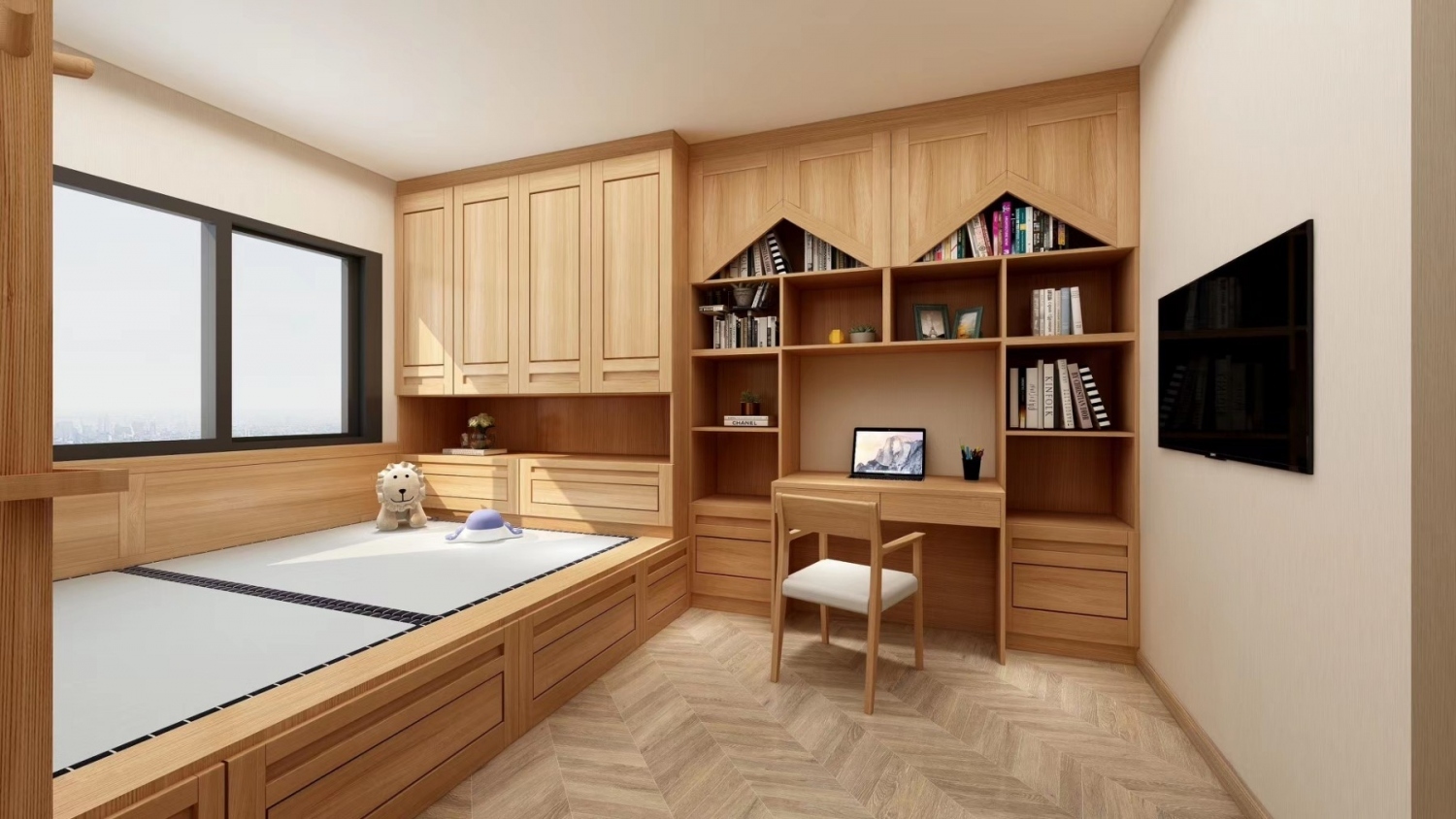 功匠工房全屋实木定制-儿童房定制