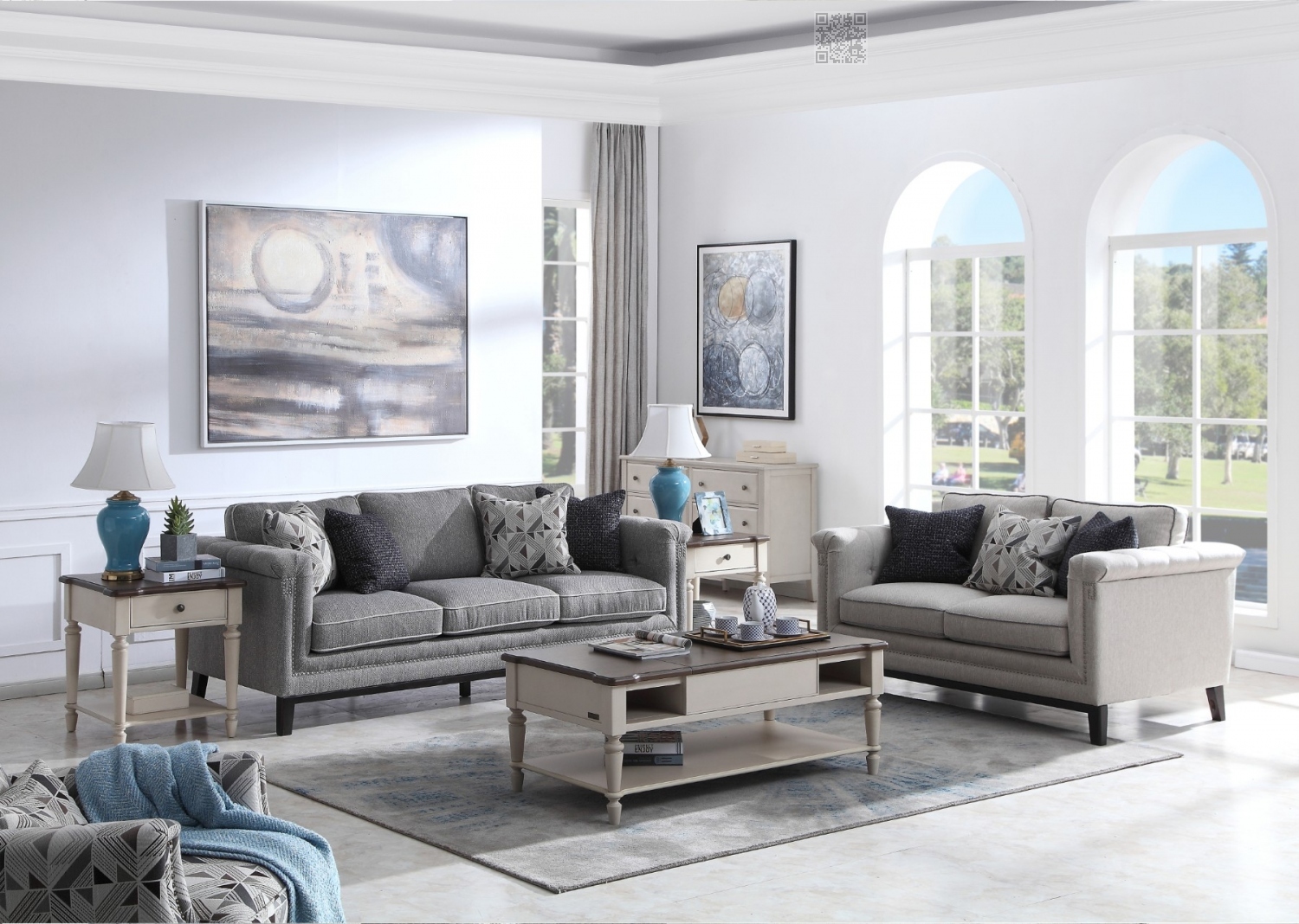 雷格西欧美轻奢家具客厅沙发茶几组合813630客厅