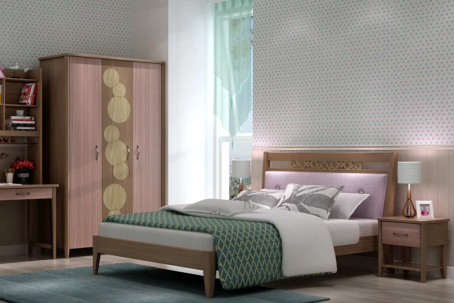 七彩人生北欧风格儿童套房-爱的诗篇