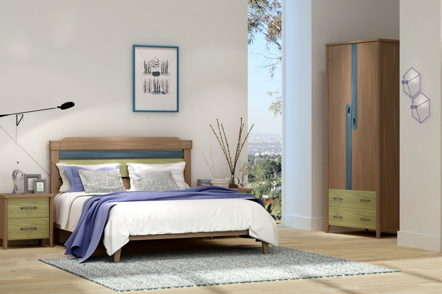 七彩人生北欧风格儿童套房-色彩维他命