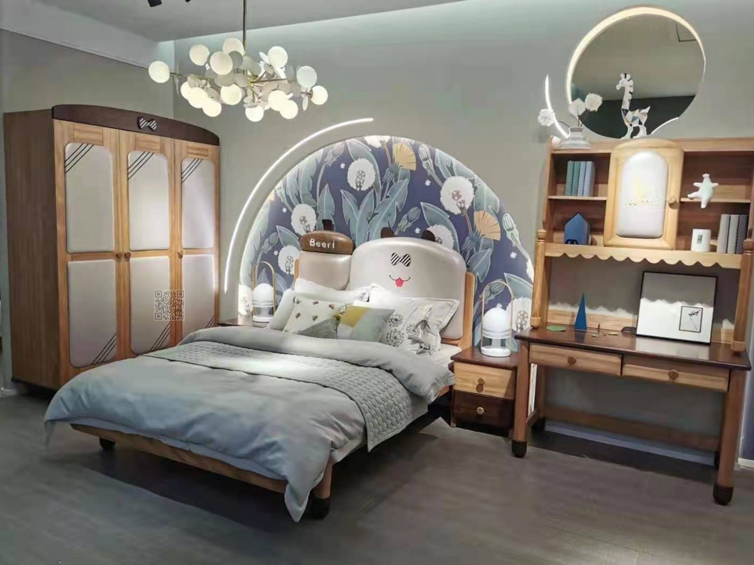 哈睿儿童家具-波睿系列-卧室组合1