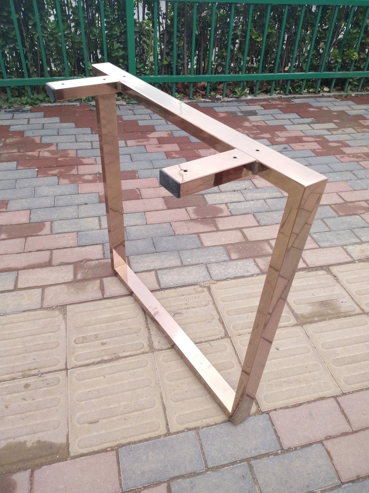 玫瑰金单只口字