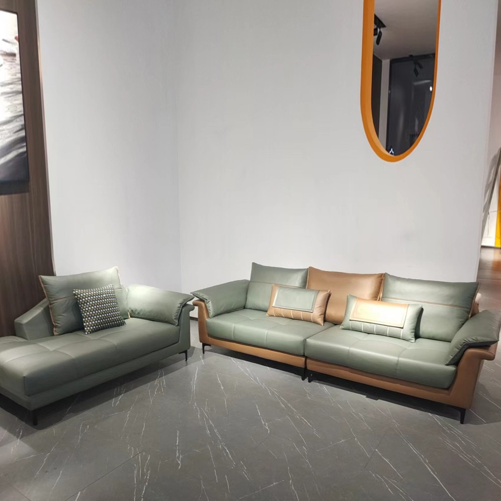SF014  沙发 灰绿橙