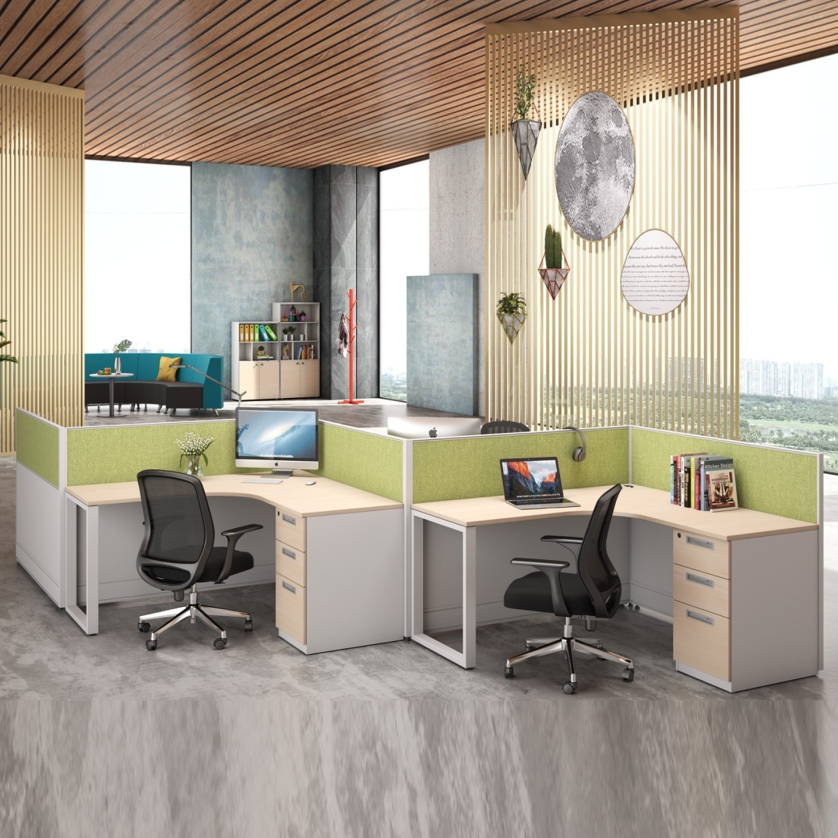 Z型四人位 屏风工位