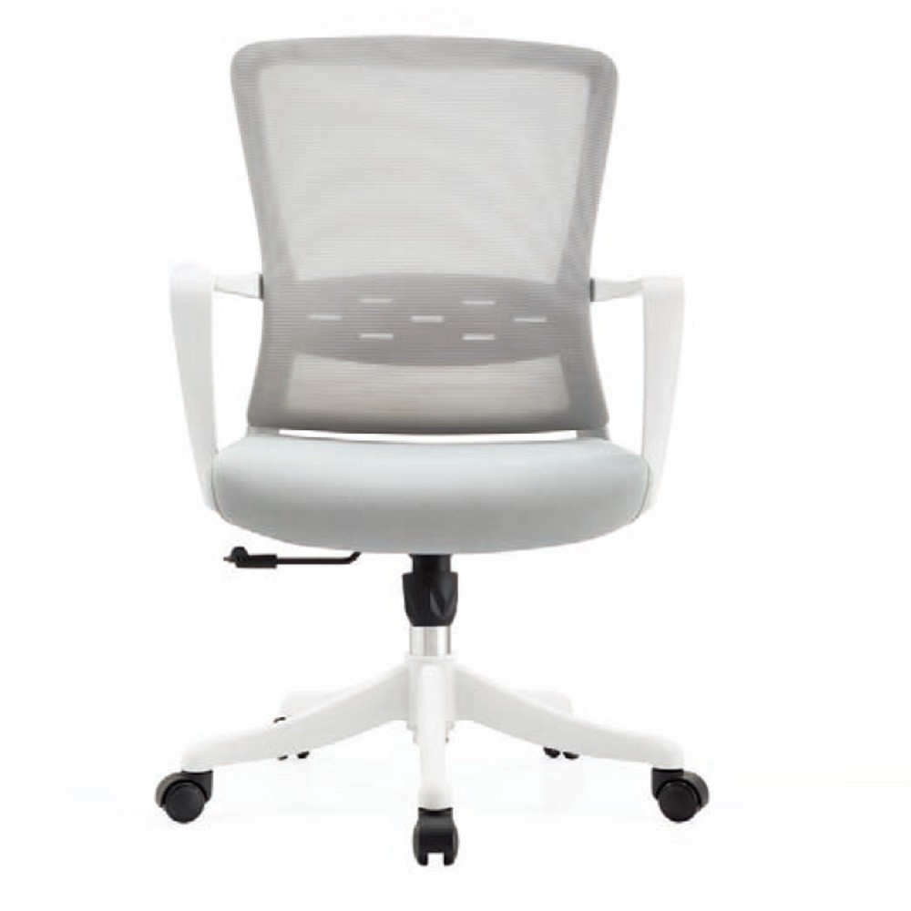 303B白+灰网  办公椅