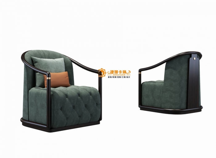 兰汐新中式家具LX912休闲椅