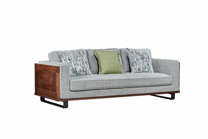 莫霞木各系列1801三人沙发