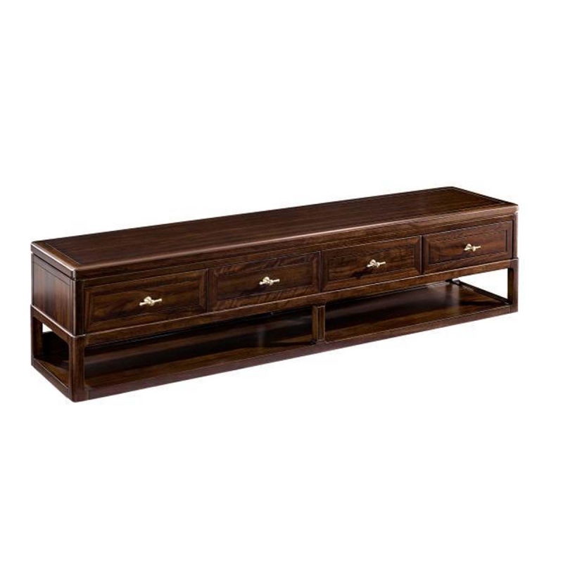 红创無桐实木家具新中式电视柜01