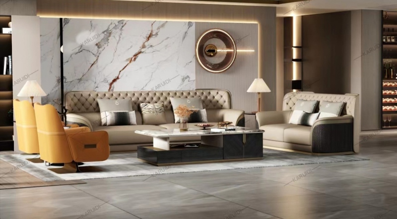 卡瑞第原创设计轻奢系列客厅沙发组合06