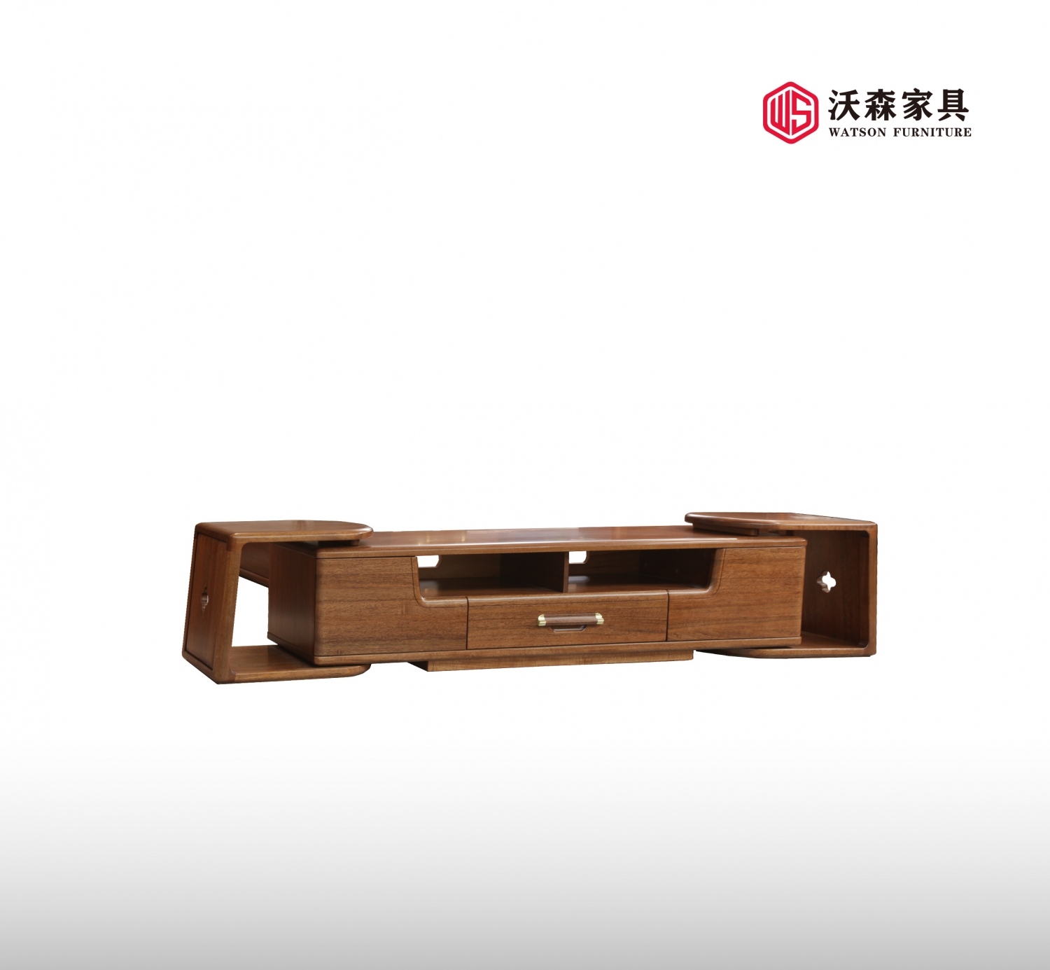 沃森实木家具系列电视柜01