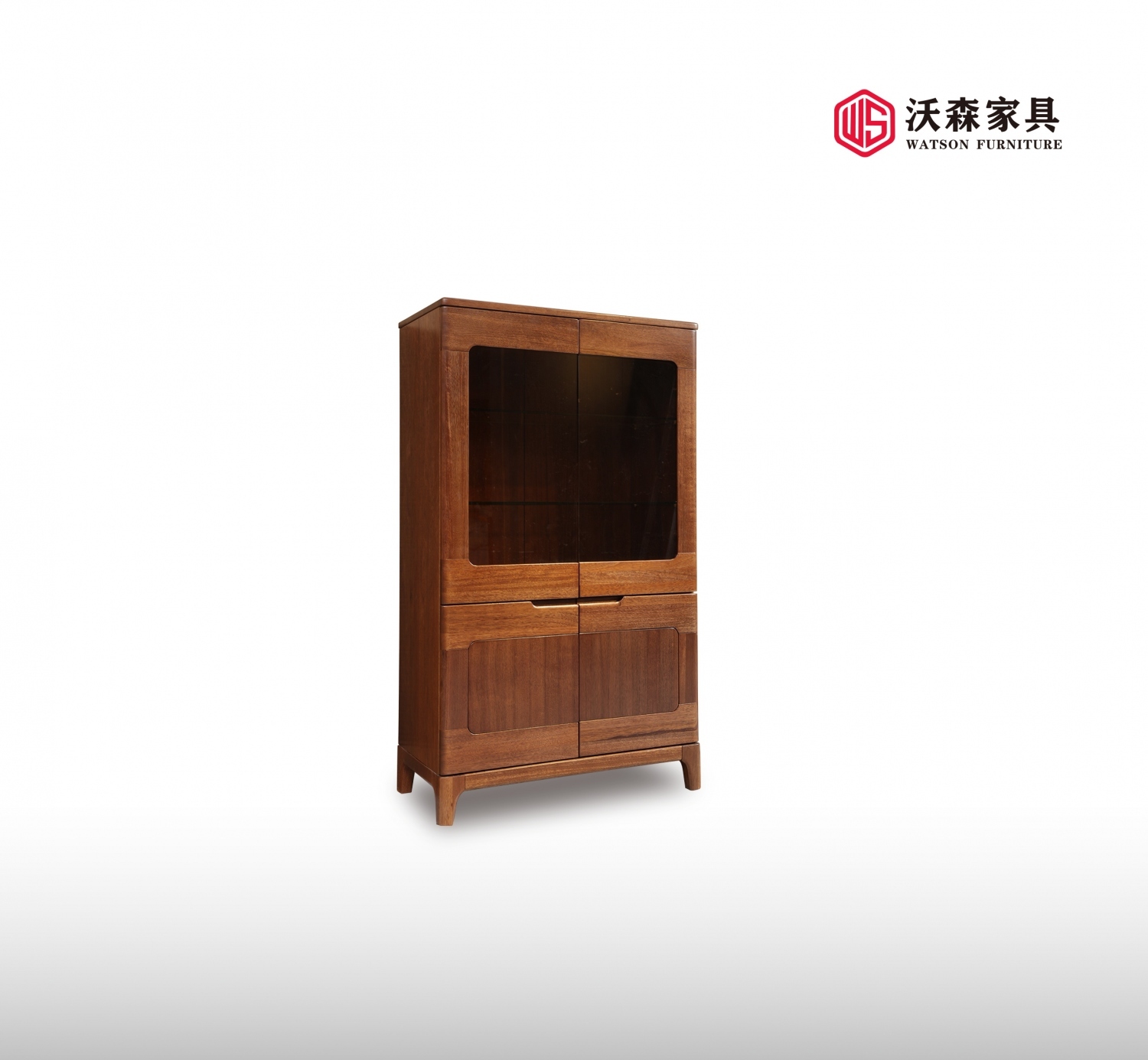 沃森实木家具系列组合柜低柜01