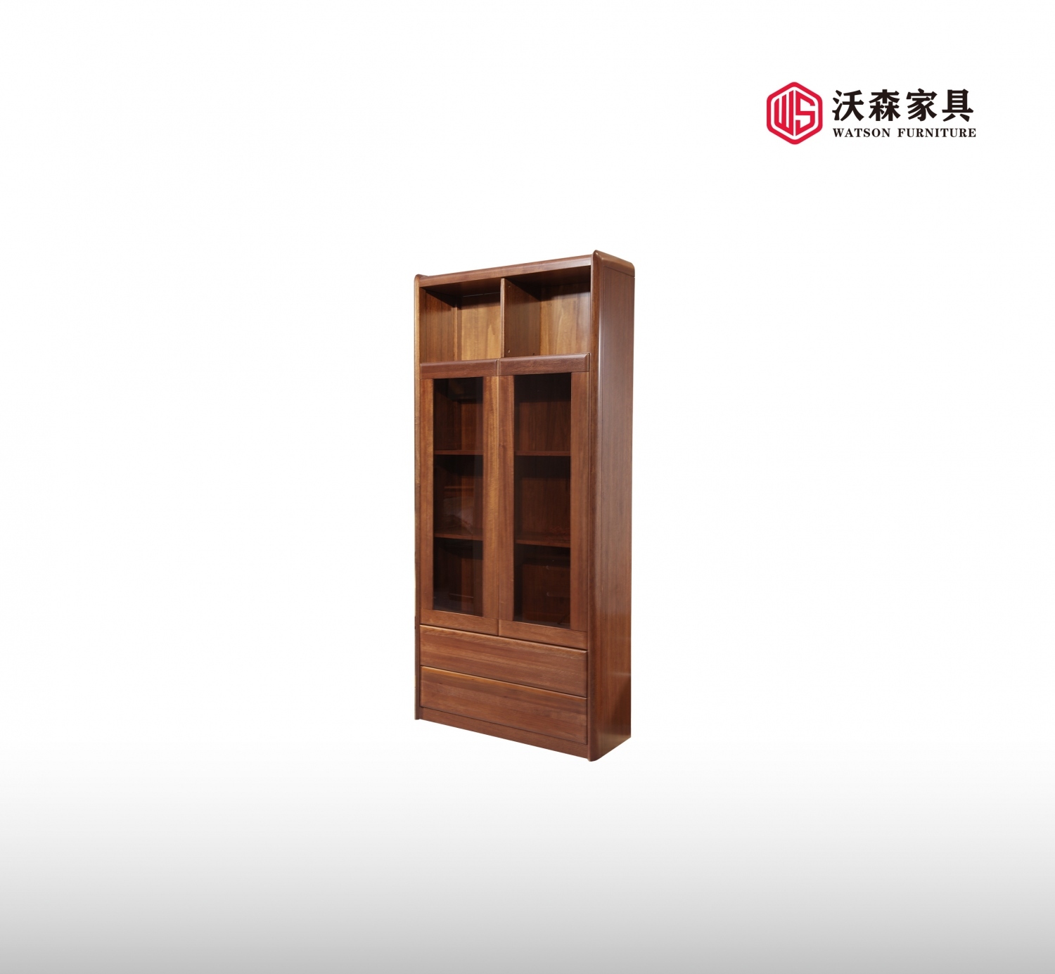 沃森实木家具系列书柜01