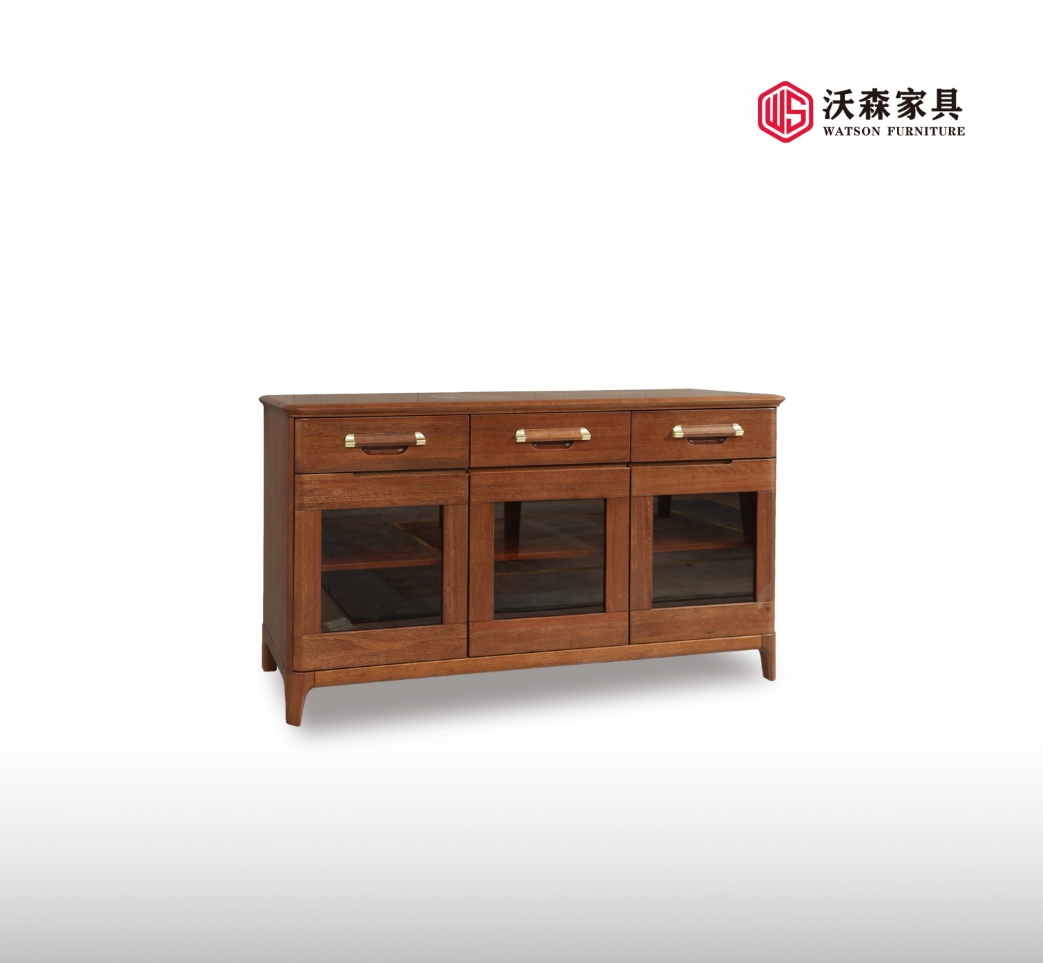 沃森实木家具系列餐边柜01