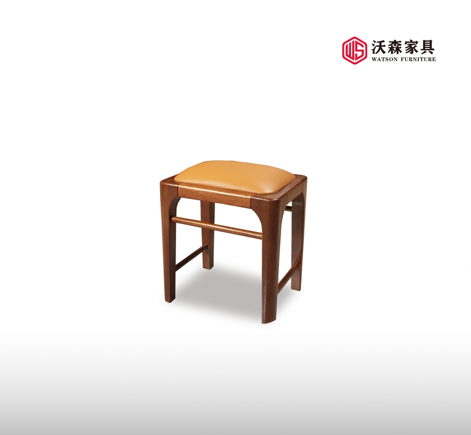 沃森实木家具系列梳妆凳01
