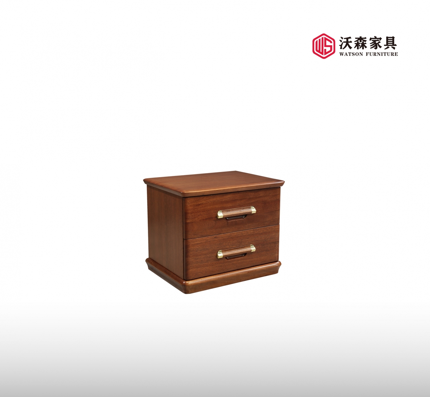 沃森实木家具系列床头柜01