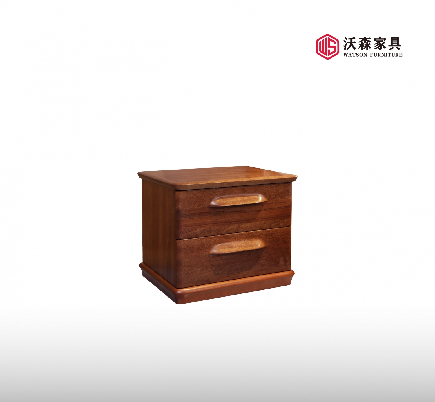 沃森实木家具系列床头柜02