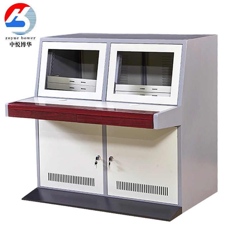 双联操作台钢制监控台车间程序控制台工作台焊接琴台