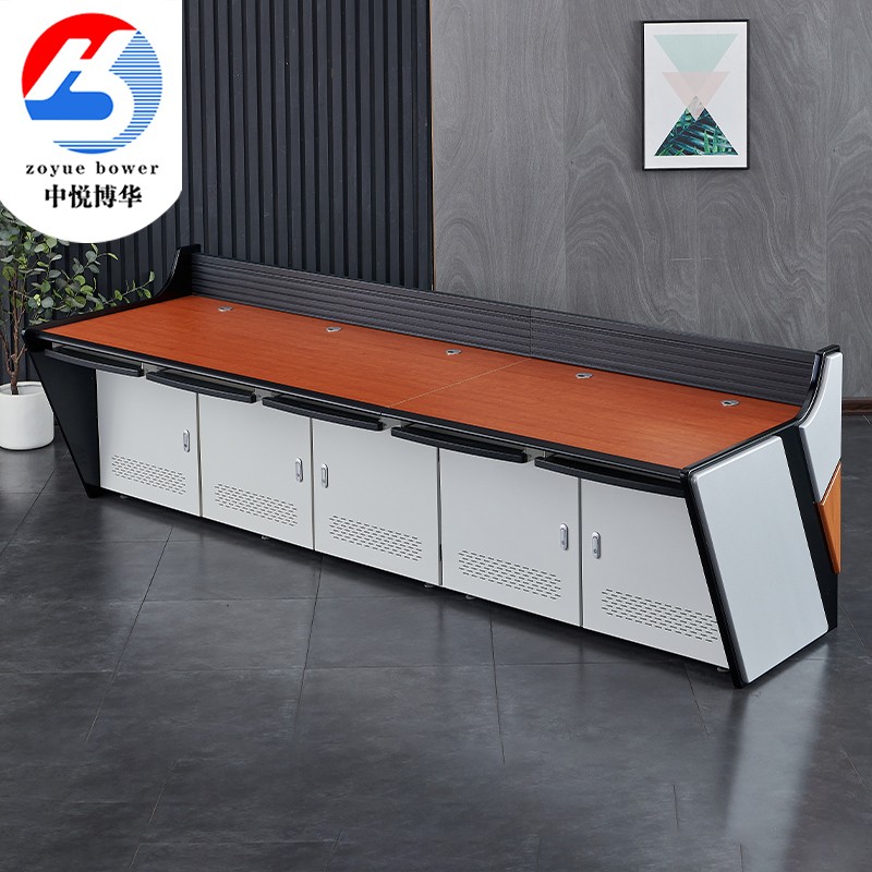 F型监控室操作台五联监控台指挥台调度台工作台（600每联）