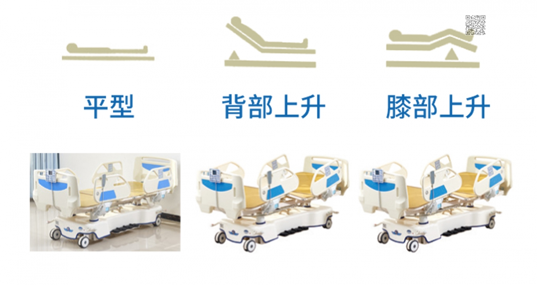 A1   Ⅱ型 ICU 豪华电动护理床