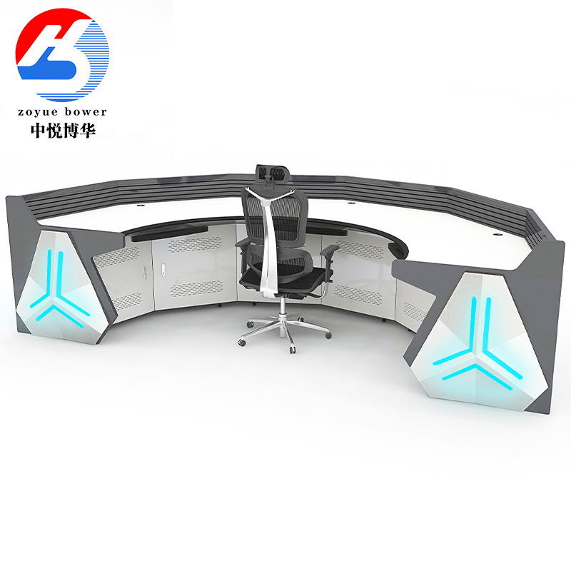 监控操作台指挥中心调度台弧形定制款