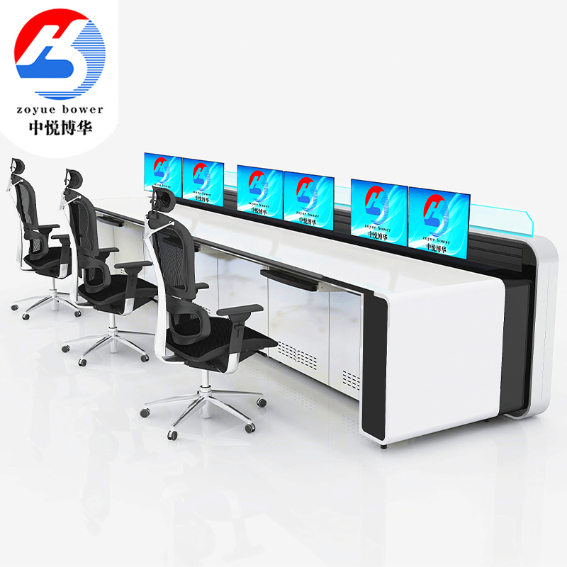 监控室操作台数据中心控制台定制烤漆新型材