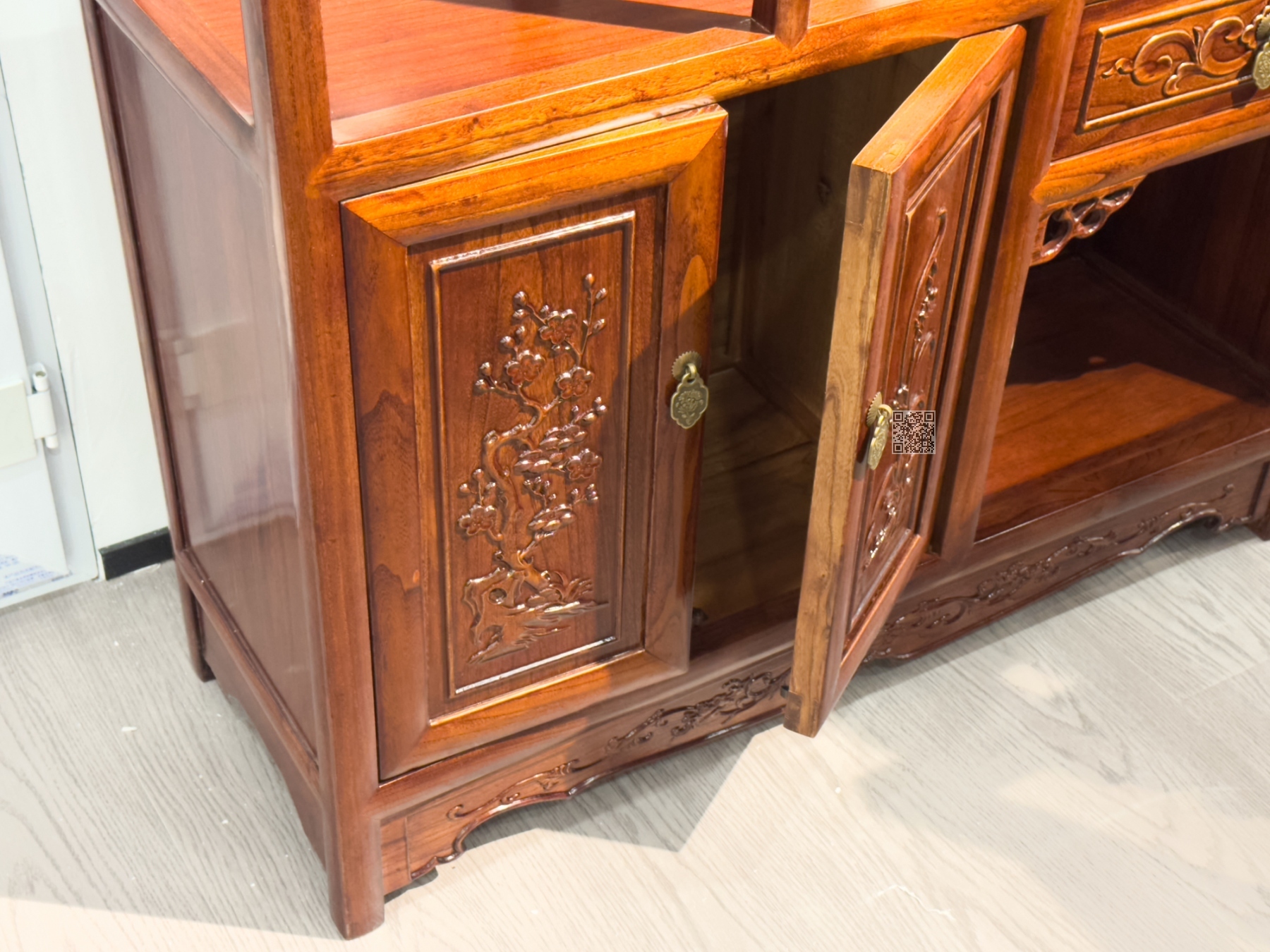 扇形格子博古架