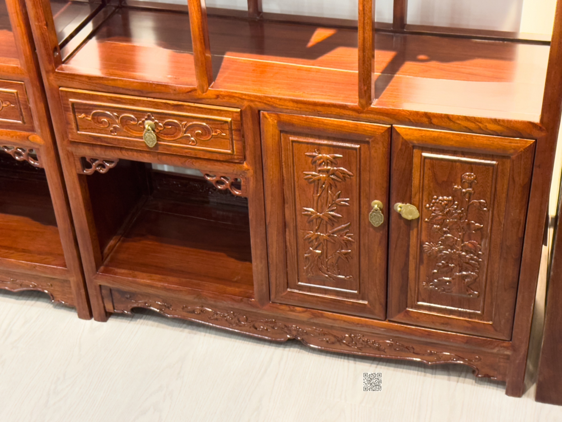 扇形格子博古架