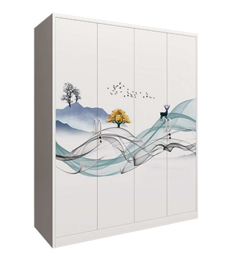WSYG-100平开四门衣柜$WSYG-100Flat open four door wardrobe