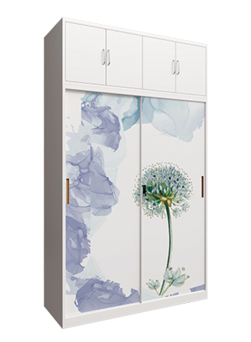 WSYG-103推拉二门衣柜带顶柜$WSYG-103Push pull two door wardrobe with top cabinet