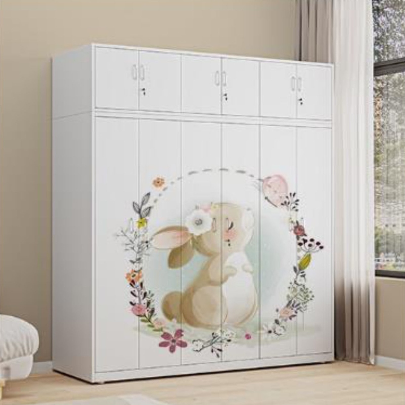 WSYG-1 纯白印花衣柜 $ WSYG-1 Pure white print wardrobe