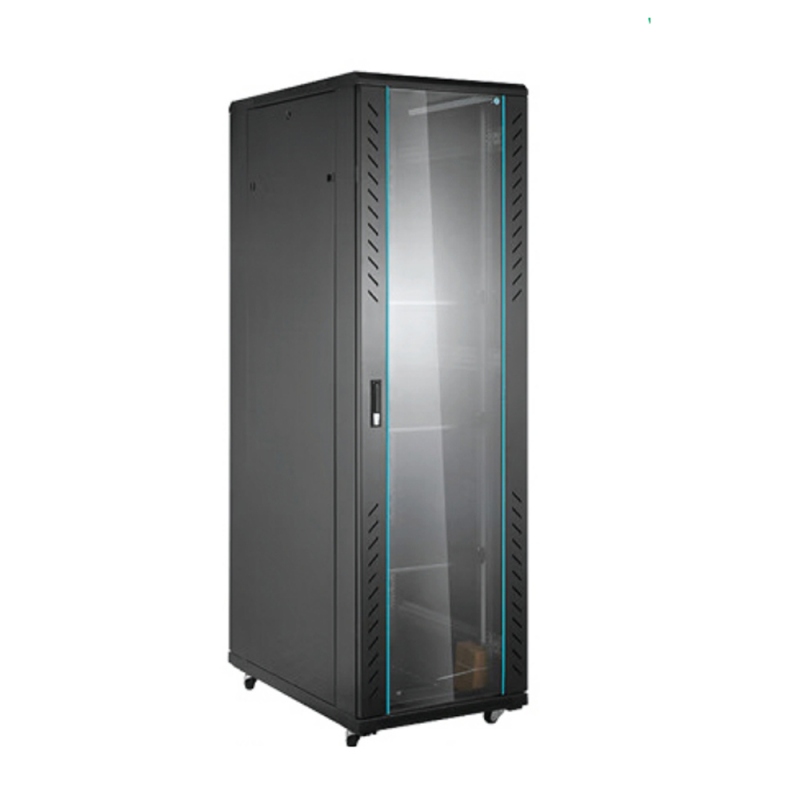 黑色玻璃门机柜