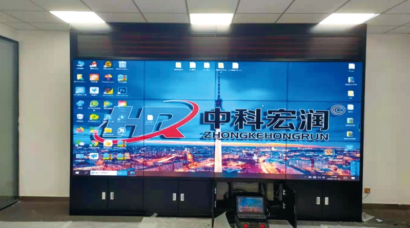 河北雄安新区项目 <46寸1.7拼接屏3x4+电视墙安装>