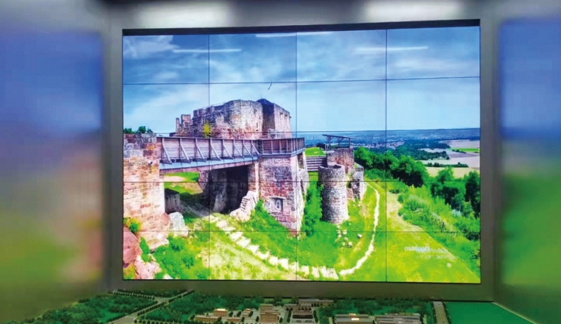 辽宁省朝阳市双塔区金达工业园<49寸3.5拼接屏5x4+内嵌安装>