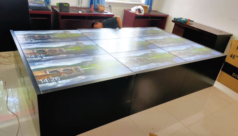 北京丰台区武警中队项目<55寸3x3拼接屏电子沙盘>