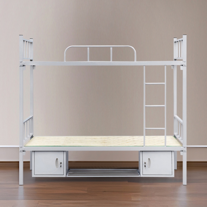 GZC-62 方管插裤上下铁床+床底柜+鞋架