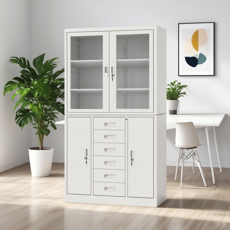 WJ-42  中六斗上玻璃开门柜