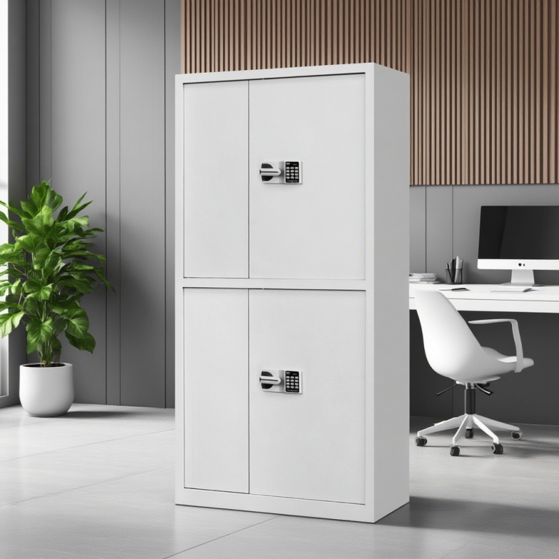 BM-16  连体双节柜(灰白)