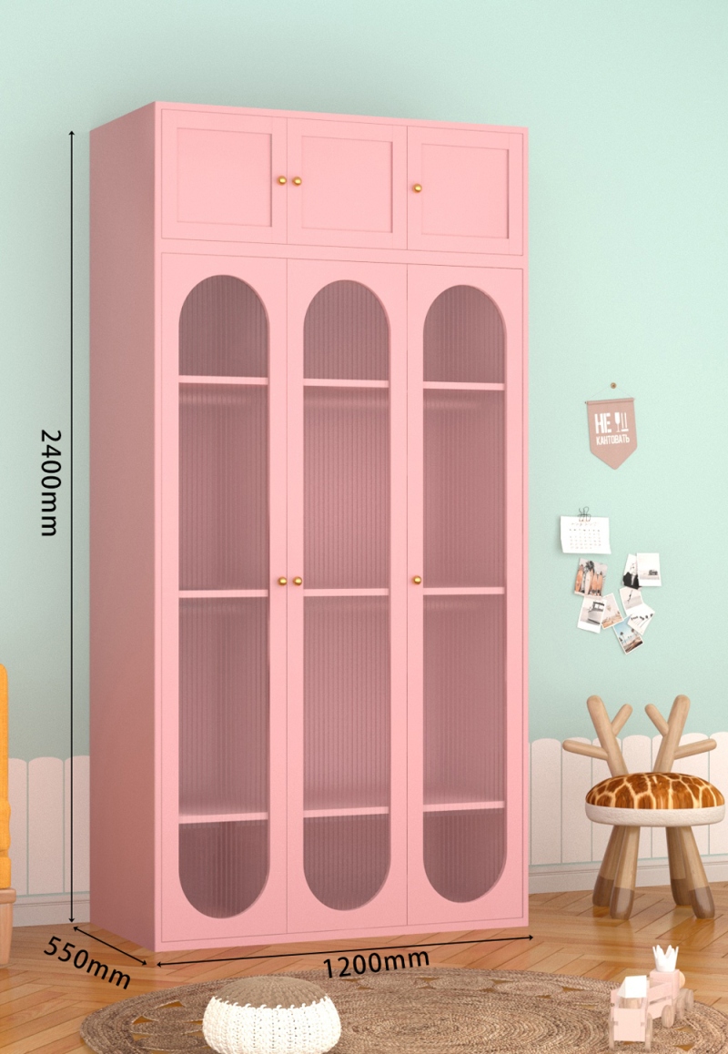 KTCWG-85樱花粉 三门长虹+顶柜 组合款