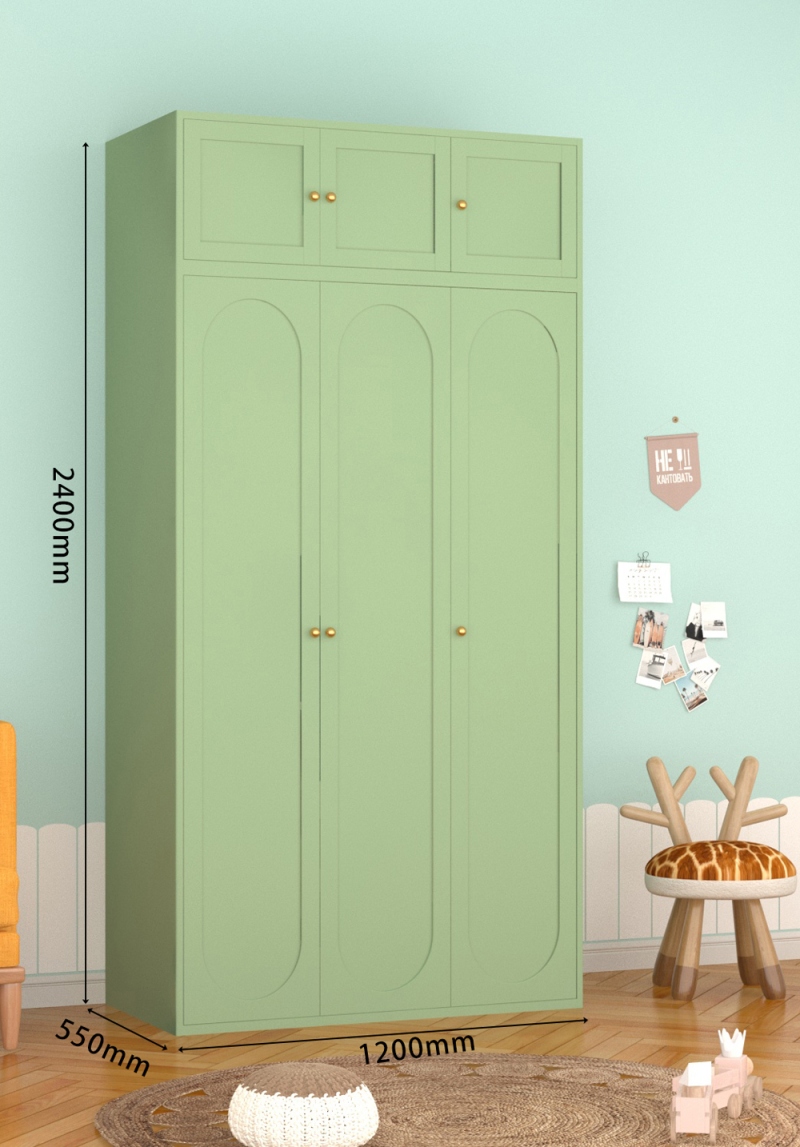 KTCWG-88抹茶绿 三门碳钢+顶柜 组合款