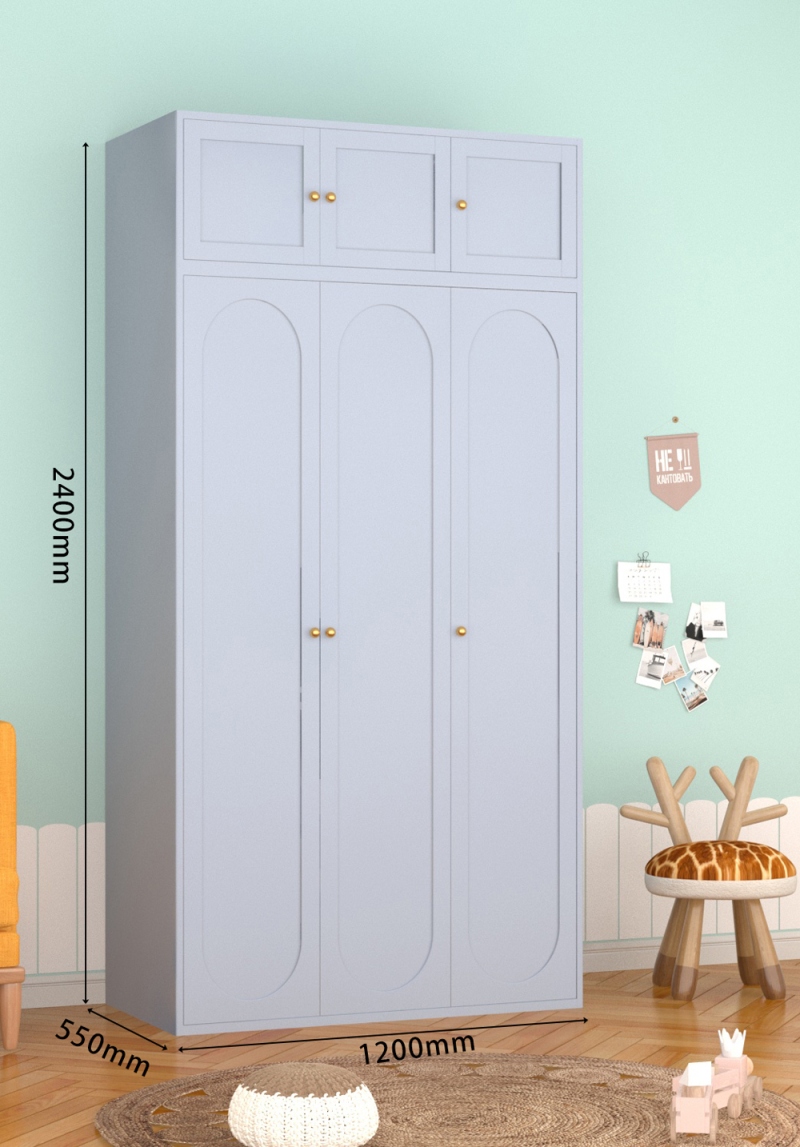 KTCWG-89 天空蓝 三门碳钢+顶柜 组合款