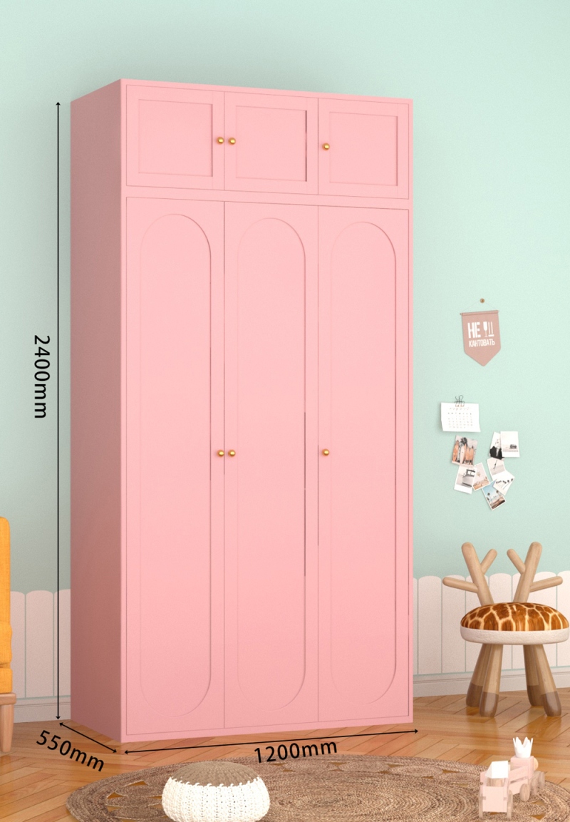 KTCWG-90樱花粉 三门碳钢+顶柜 组合款