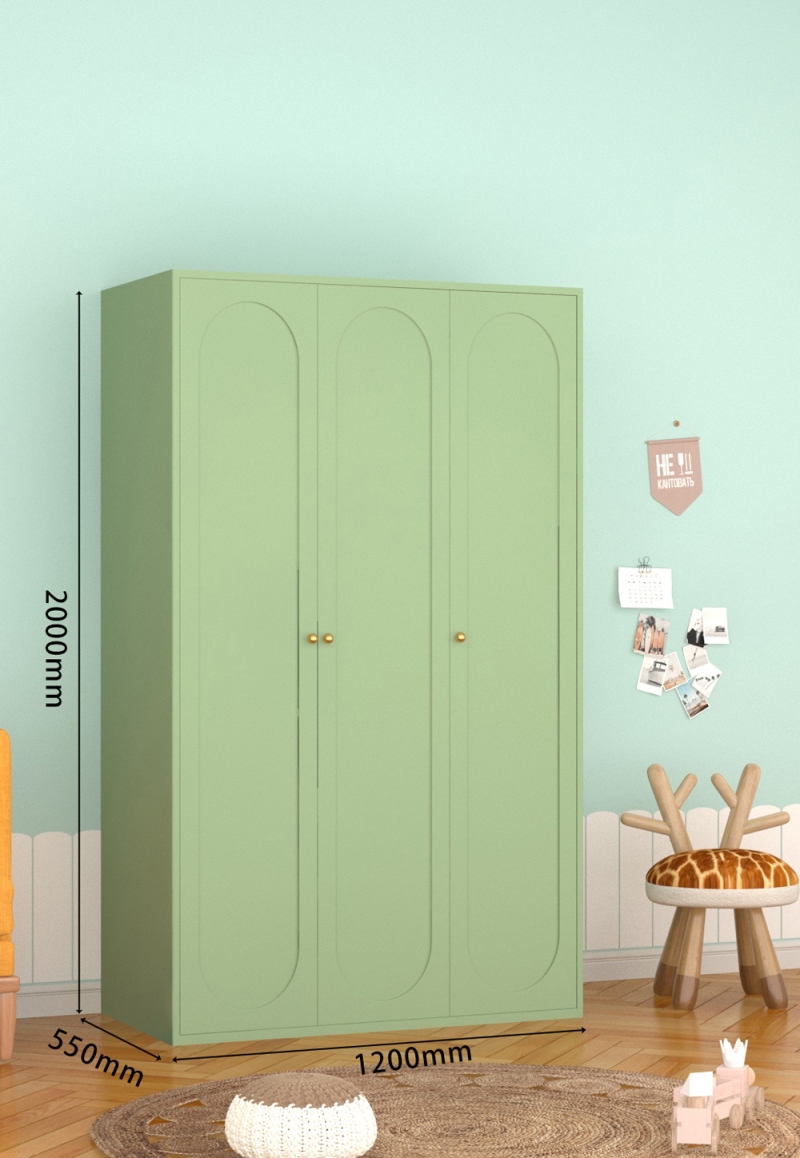 KTCWG-102抹茶绿 三门碳钢衣柜