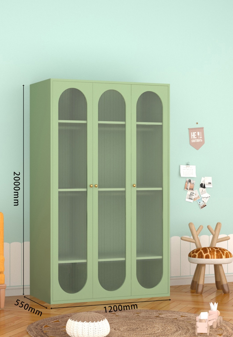 KTCWG-63抹茶绿 三门长虹衣柜