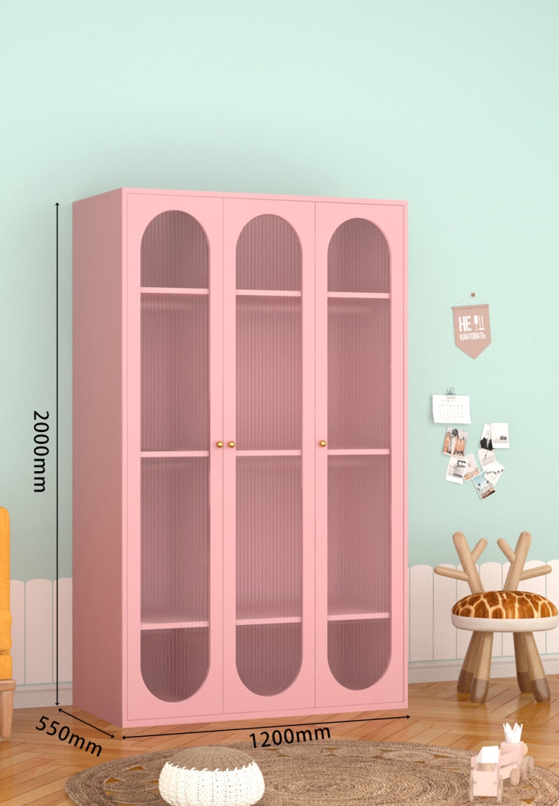 KTCWG-64樱花粉 三门长虹衣柜