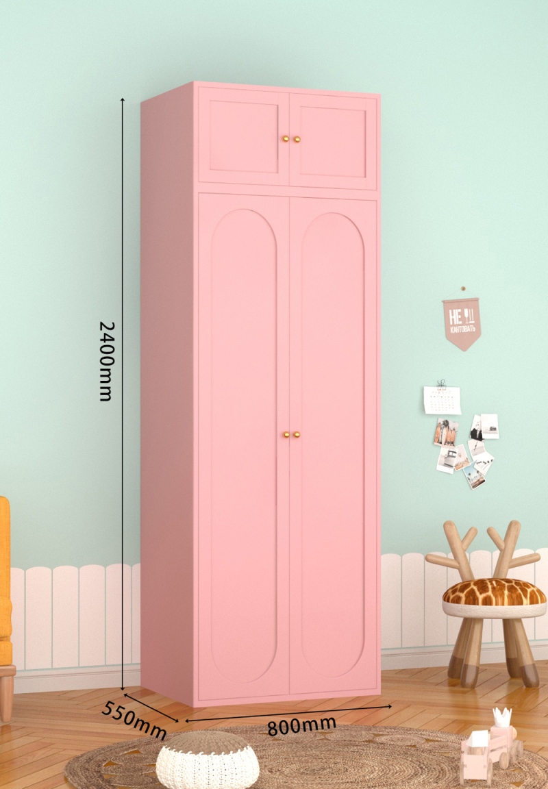 KTCWG-109樱花粉 双门碳钢+顶柜 组合款